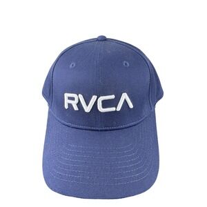 RVCA Hookie Snapback Hat One Size Navy Blue NWT